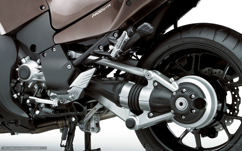 Kawasaki 1400GTR motorcycle rear