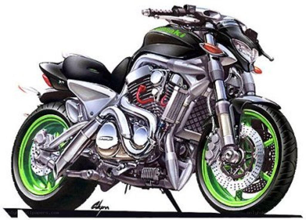 Kawasaki motorcycle concept art