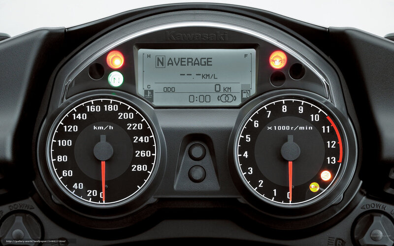 Kawasaki motorcycle dashboard