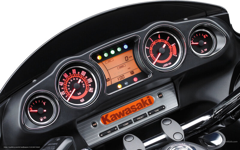 Kawasaki motorcycle dashboard