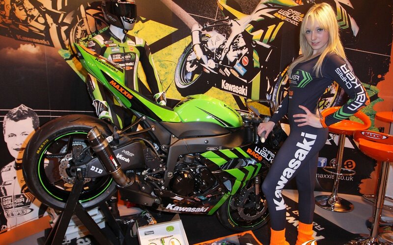 Kawasaki motorcycle display