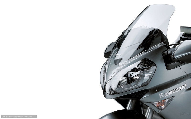 Kawasaki Motorcycle Front — Gray
