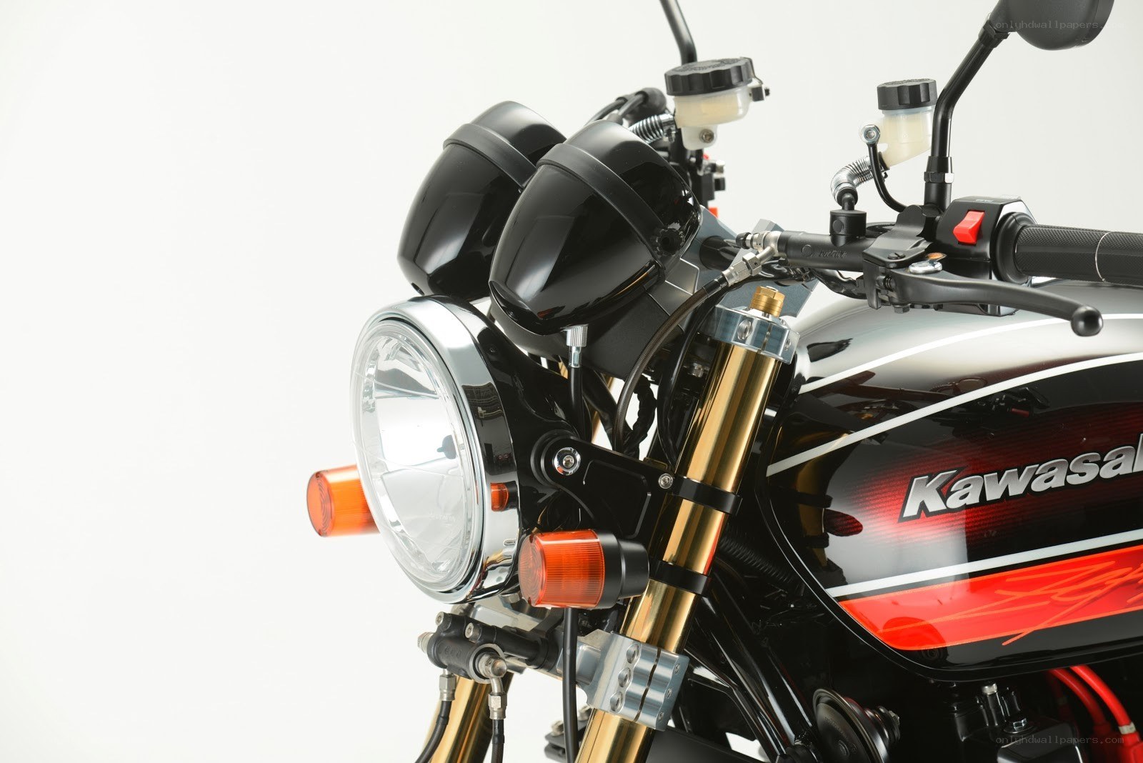 Kawasaki motorcycle front view