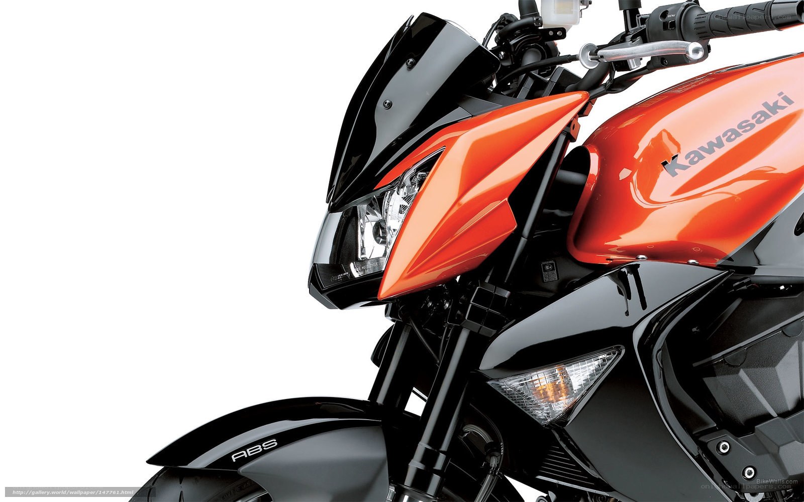 Kawasaki motorcycle front view