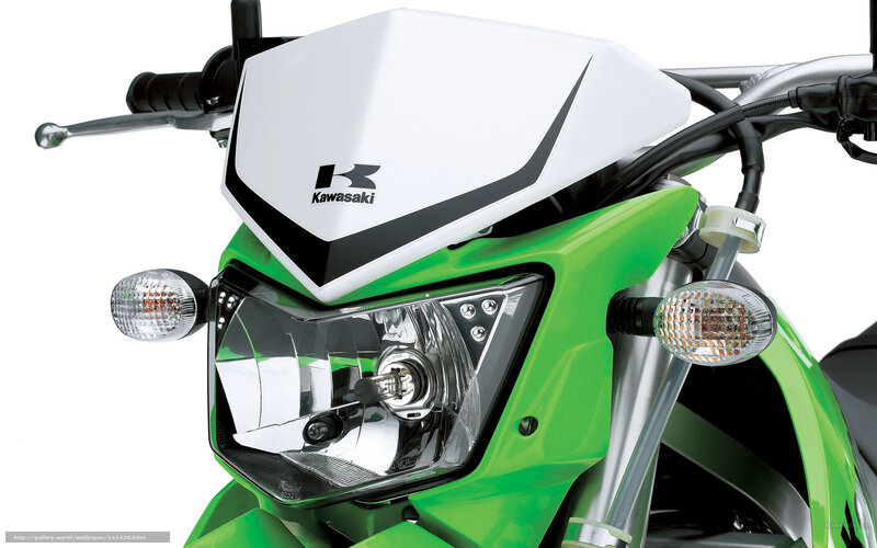 Kawasaki motorcycle front view