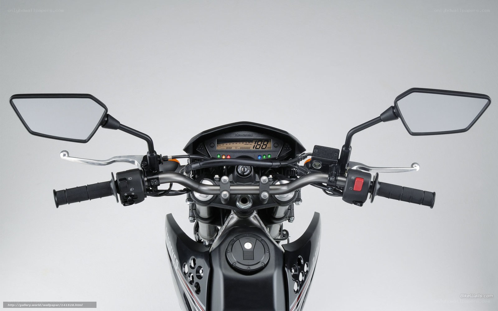 Kawasaki motorcycle handlebars