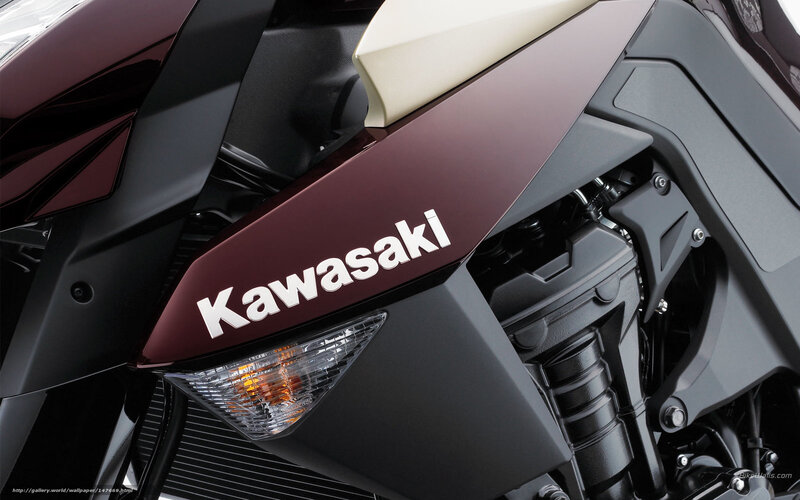 Kawasaki Motorcycle — Maroon