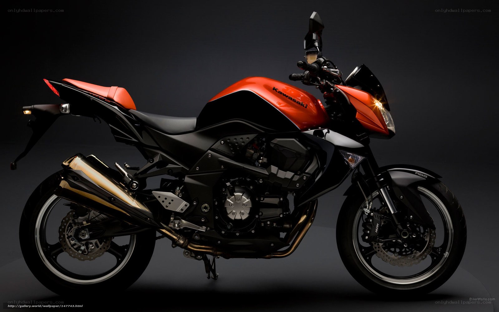 Kawasaki motorcycle side profile