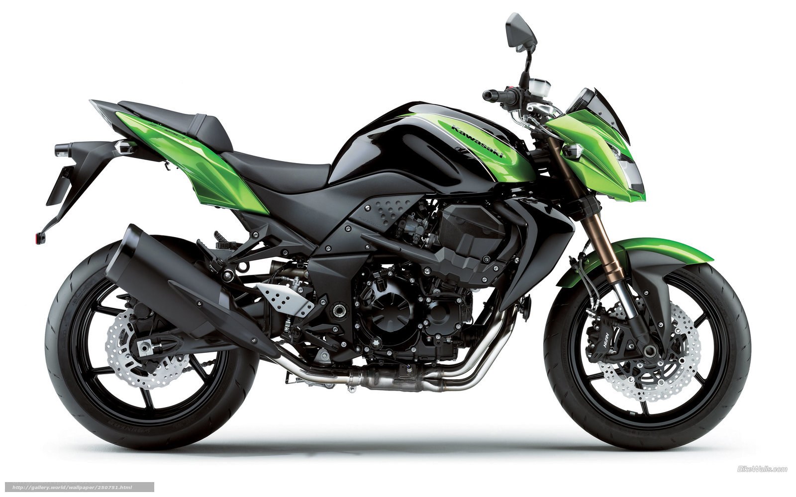 Kawasaki motorcycle side view