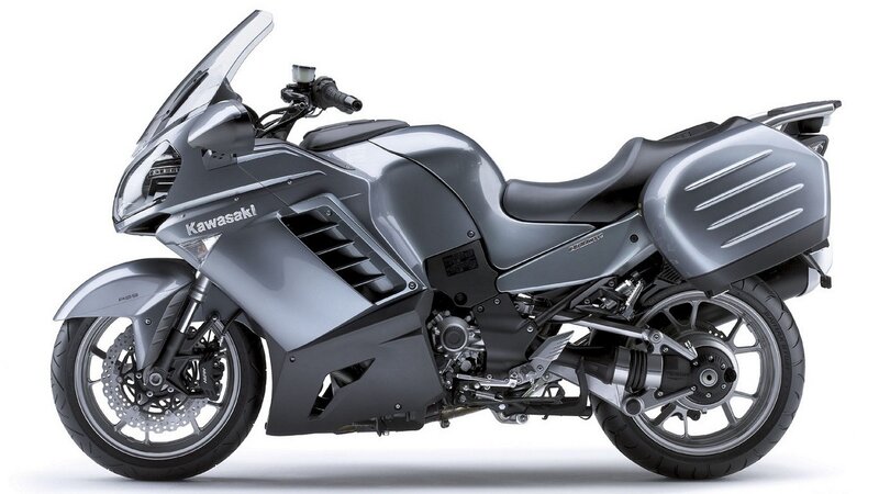 Kawasaki motorcycle side view