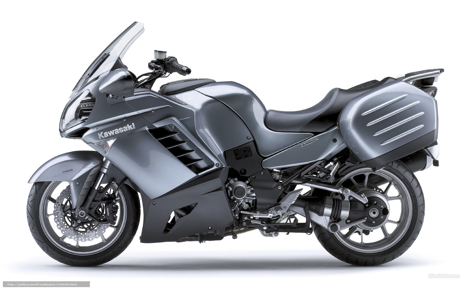 Kawasaki motorcycle side view