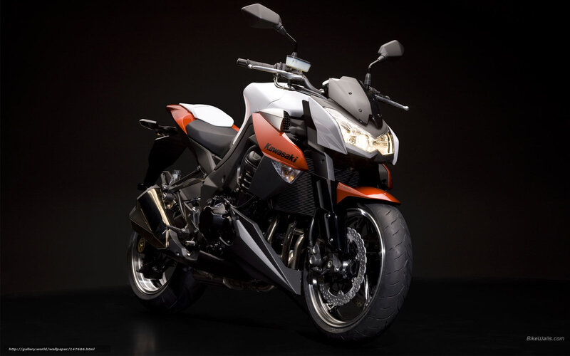 Kawasaki motorcycle studio shot