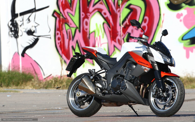 Kawasaki Motorcycle — White