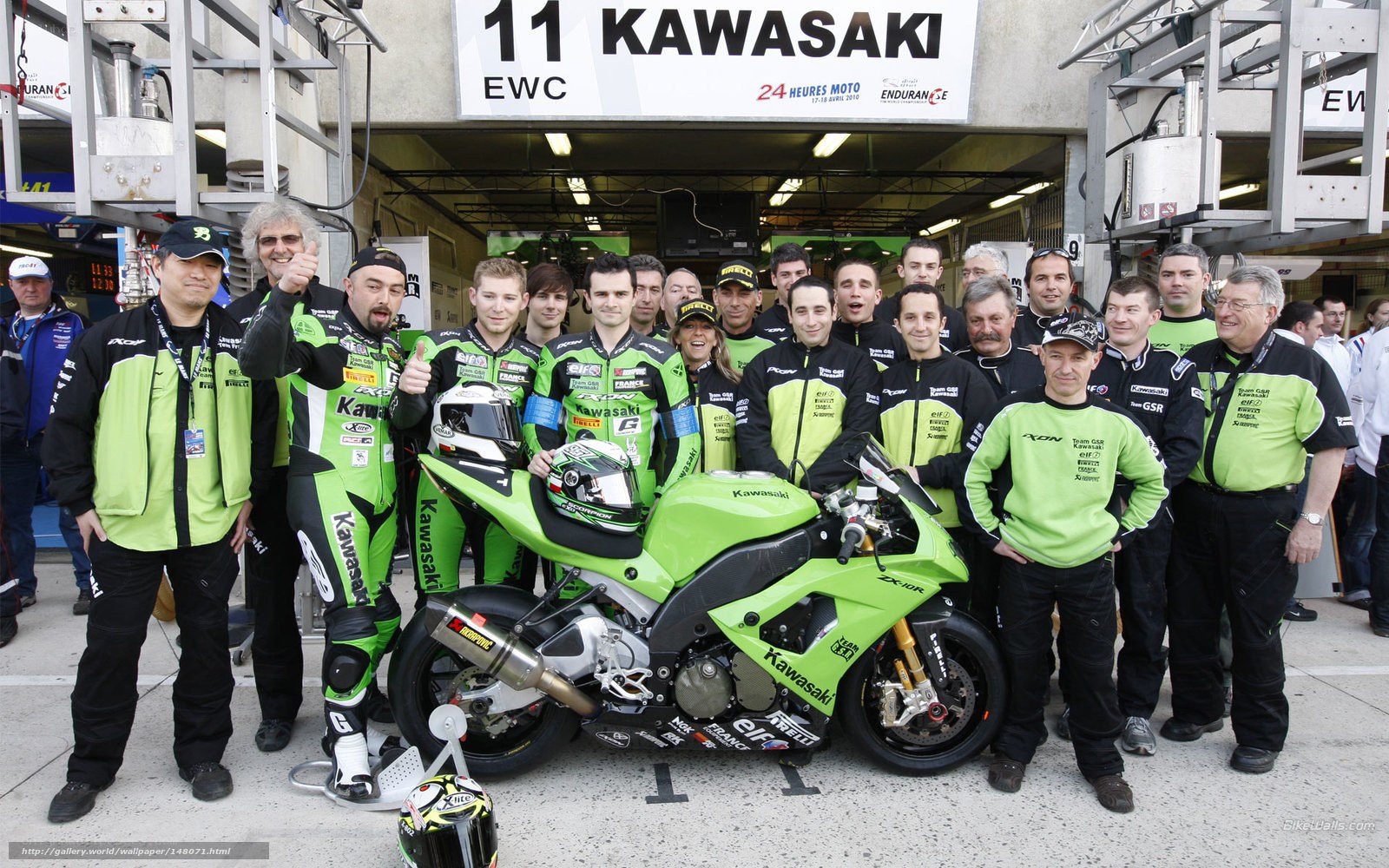 Kawasaki racing team at 24 Hours of Le Mans