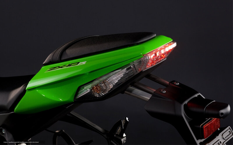 Kawasaki ZX-10R motorcycle rear