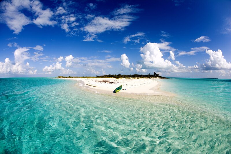 Kayak on Sandy Island