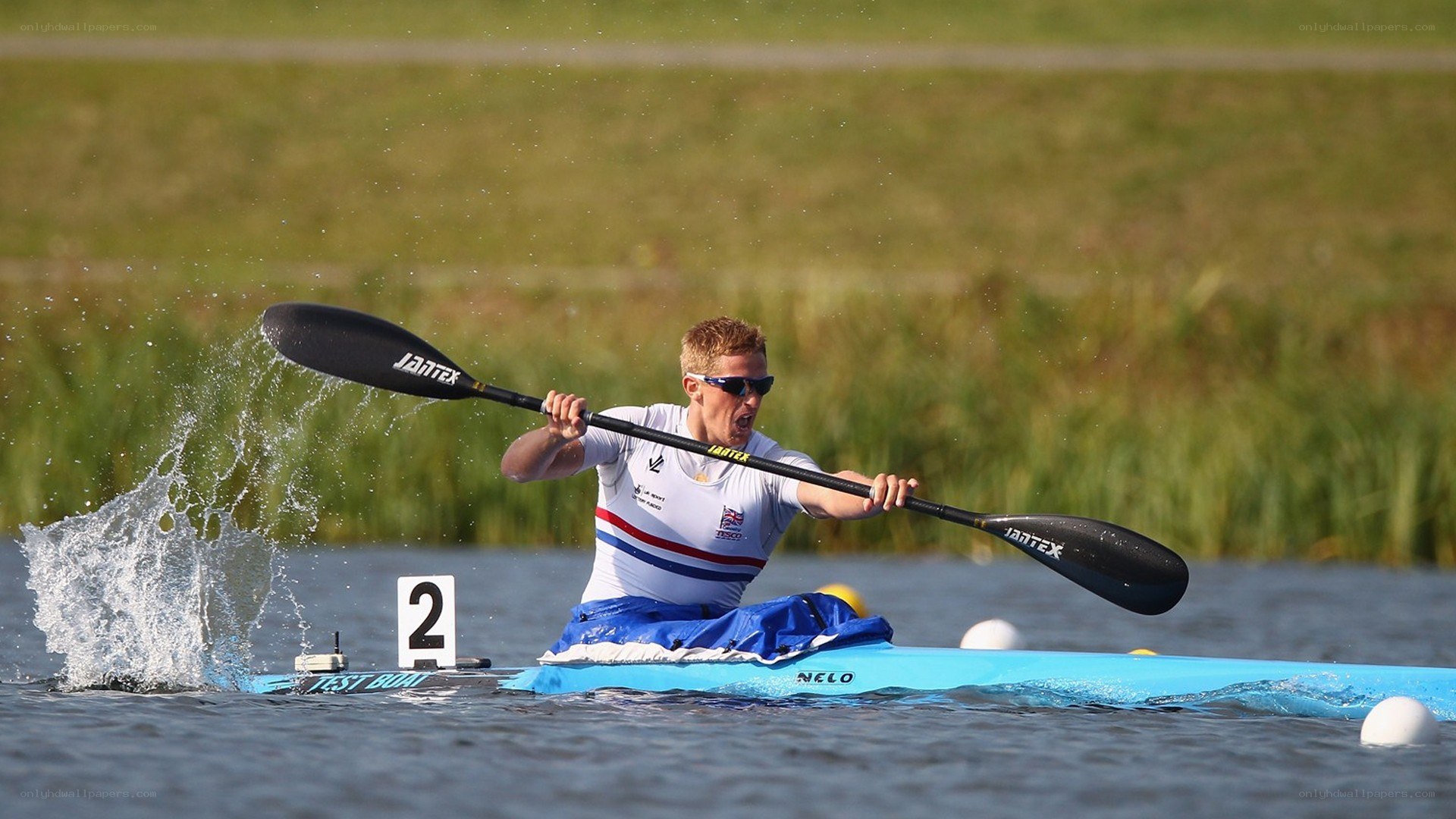 kayaker in action on water