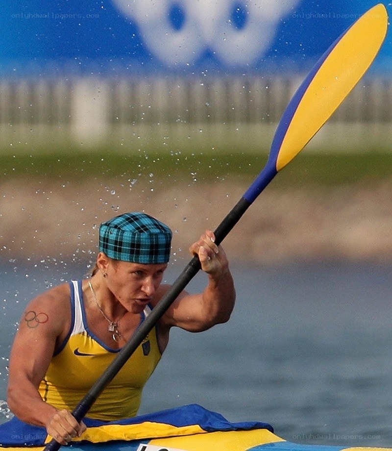 kayaker in action