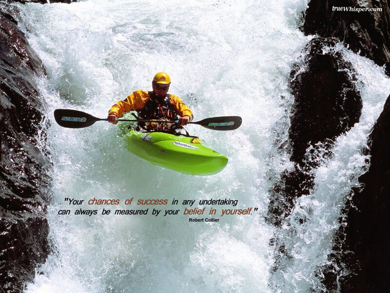 Kayaker in Rapids