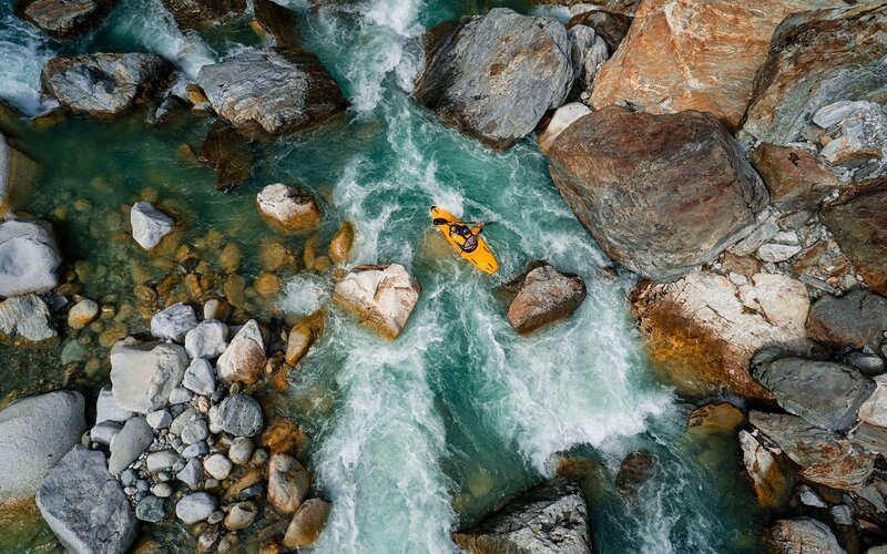 Kayaker in River