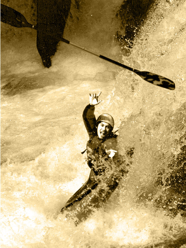 kayaker in whitewater