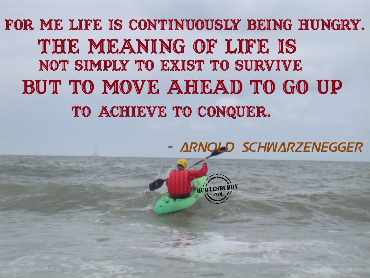 kayaker on the ocean