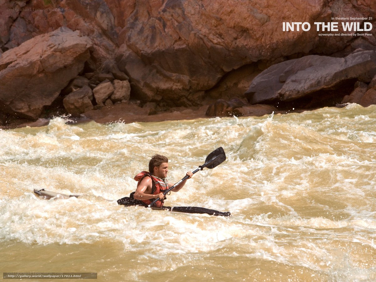 kayaking through rapids