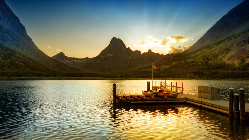 Kayaks at Lake Dock