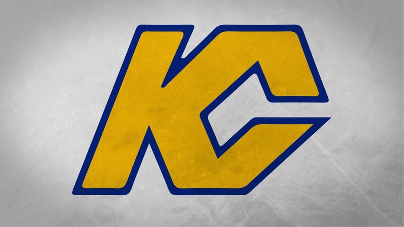 KC Logo on Textured Background — Yellow
