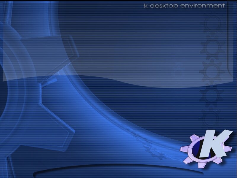 KDE Desktop Background — Blue, Technological