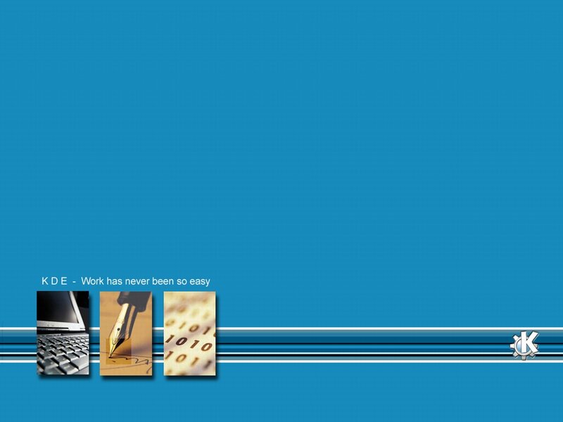 KDE Desktop Background — Blue