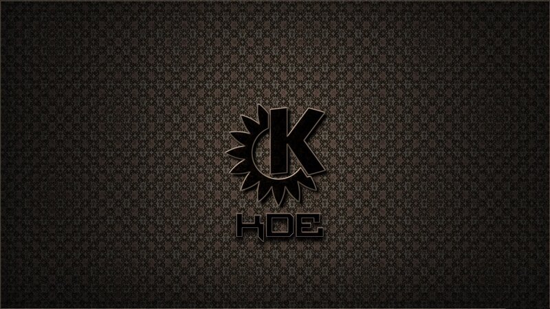 KDE Logo on Patterned Background