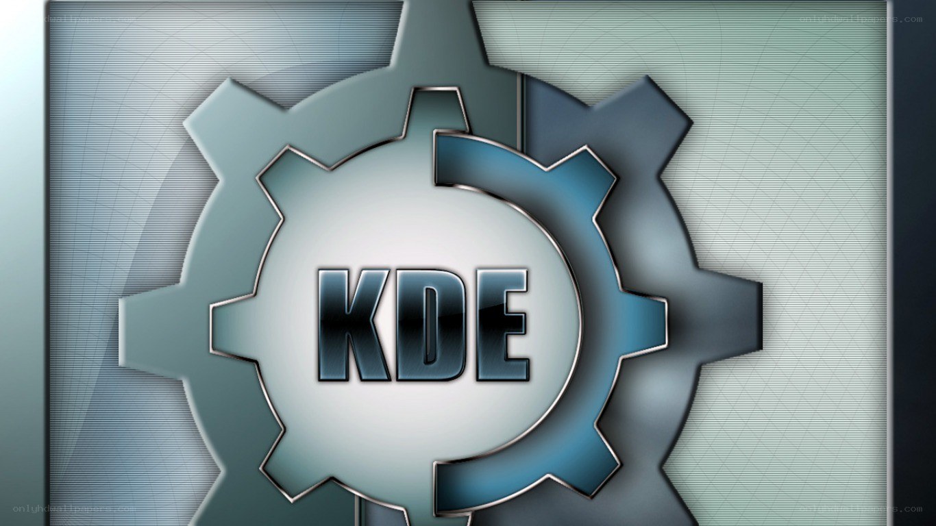 KDE logo with gear design