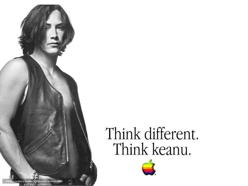 Keanu Reeves Apple ad