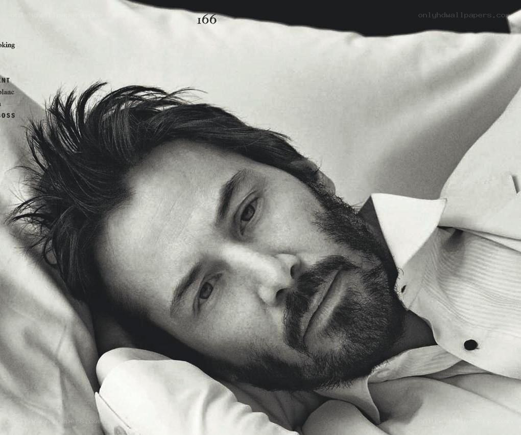 Keanu Reeves in bed