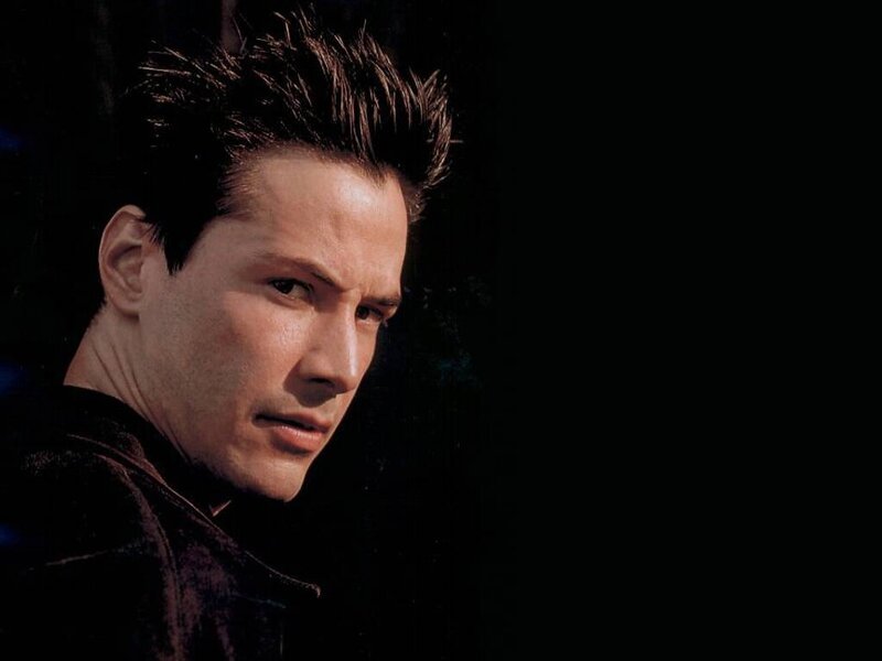 Keanu Reeves in profile