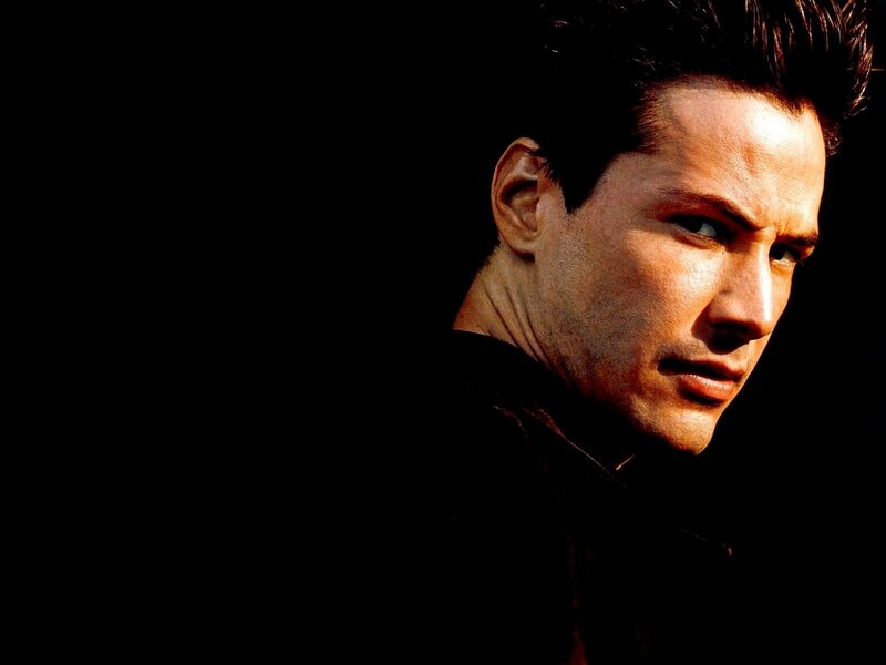 Keanu Reeves in profile