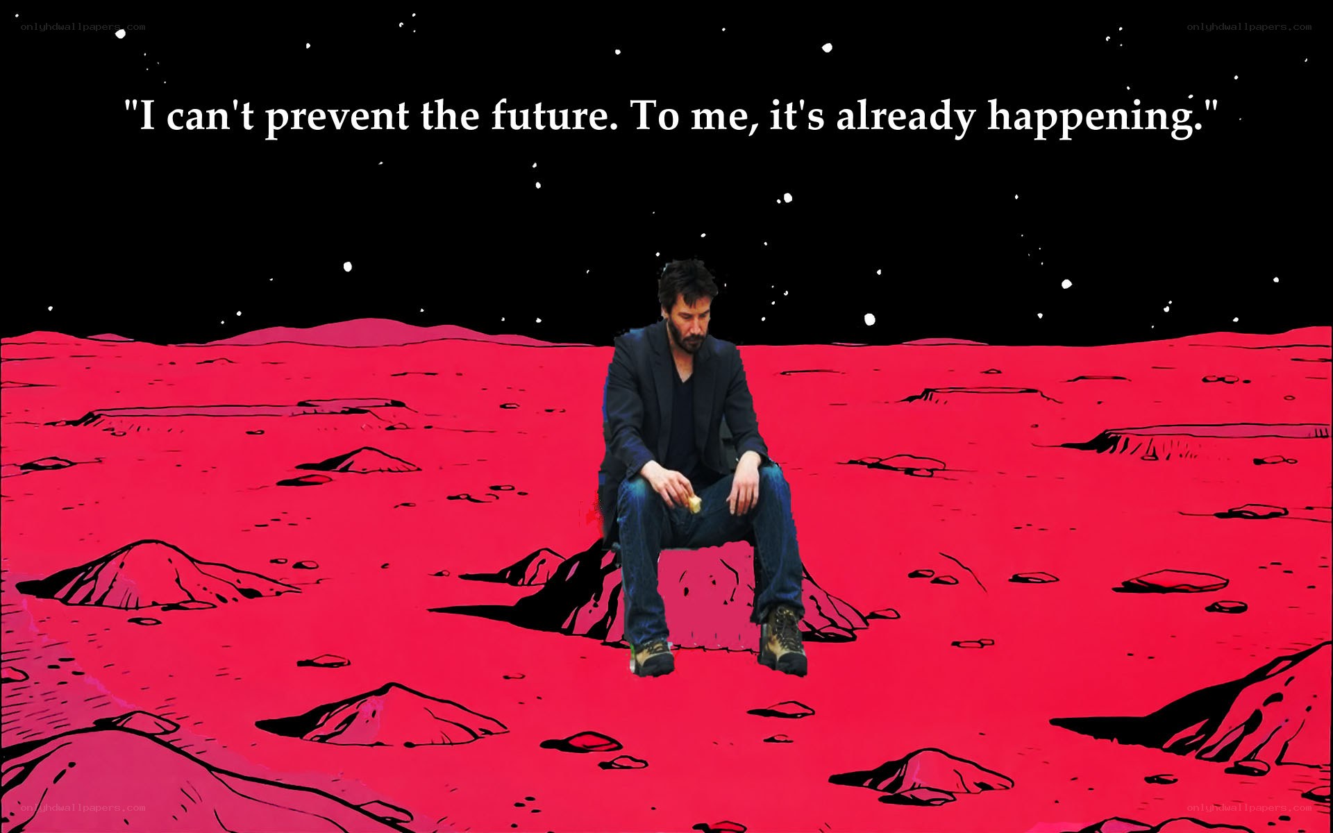 Keanu Reeves on red planet