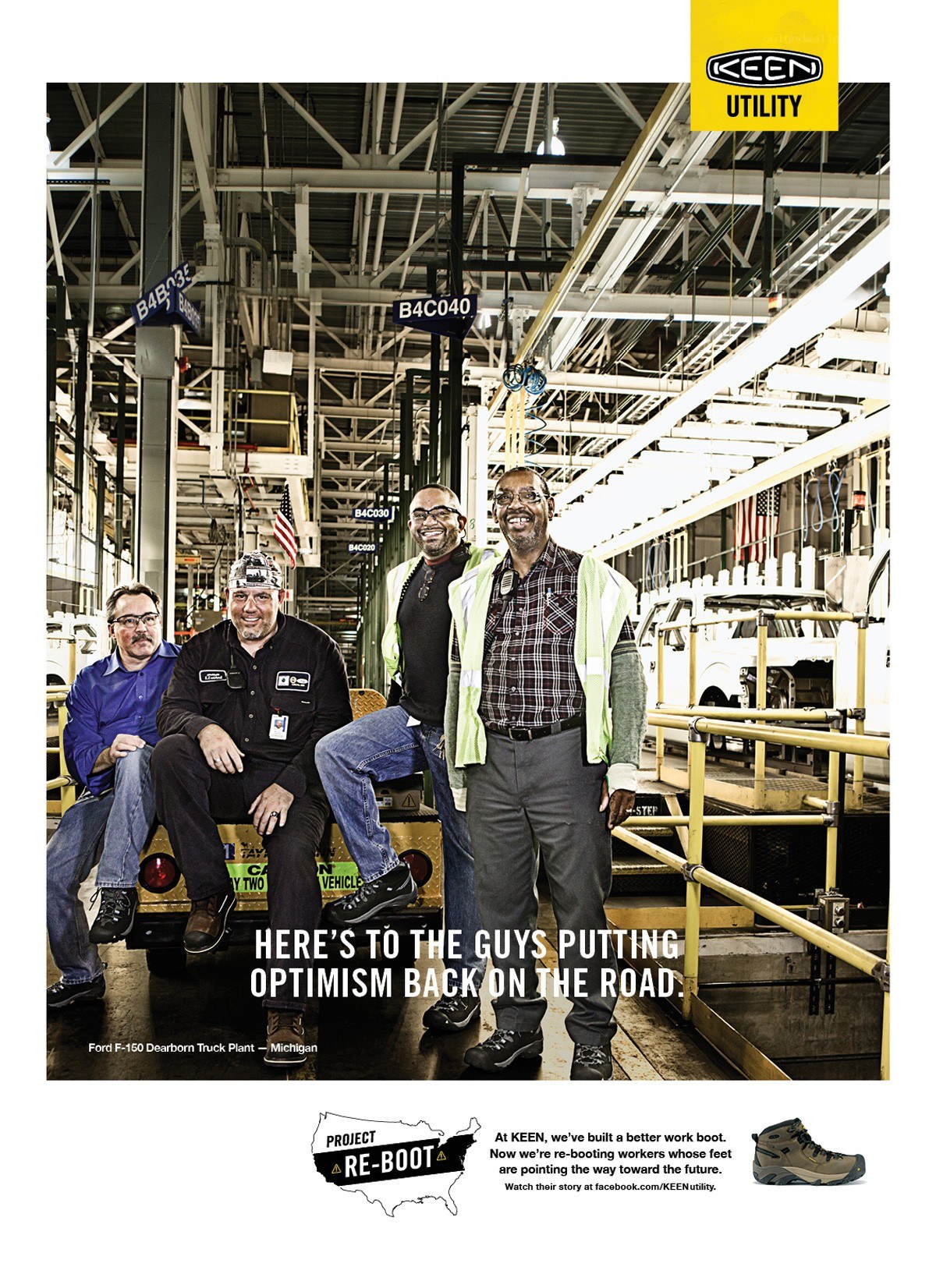 Keen Utility workers in factory