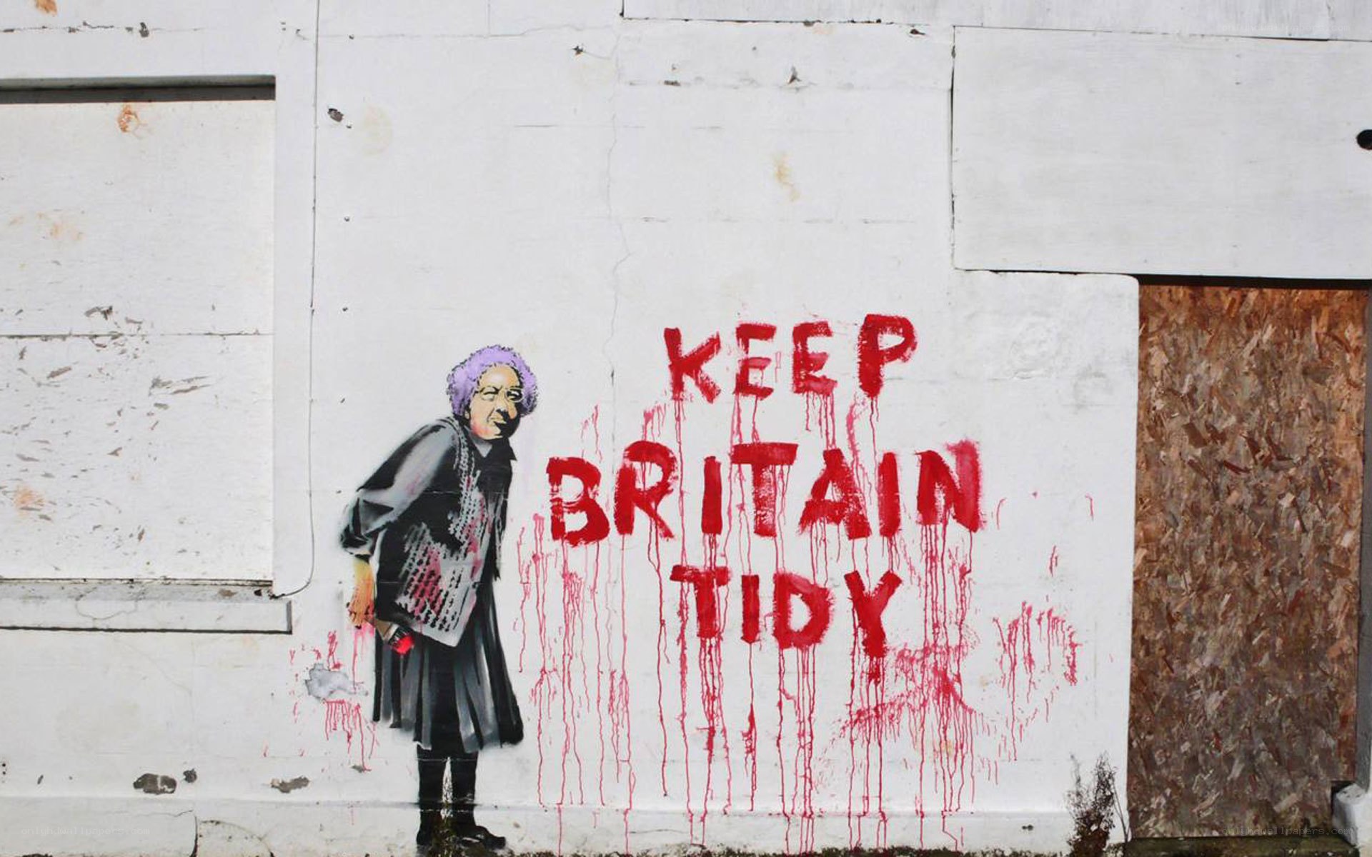 Keep Britain Tidy graffiti