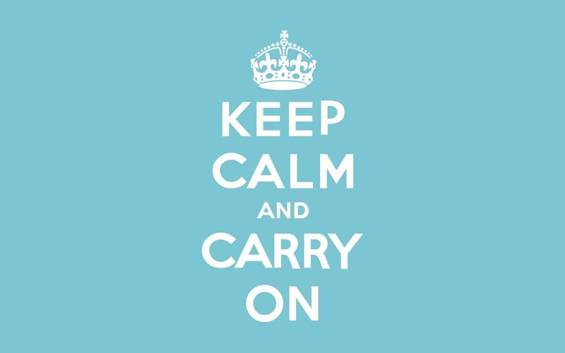 Keep Calm and Carry On poster
