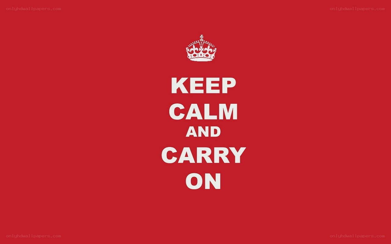 Keep Calm and Carry On poster
