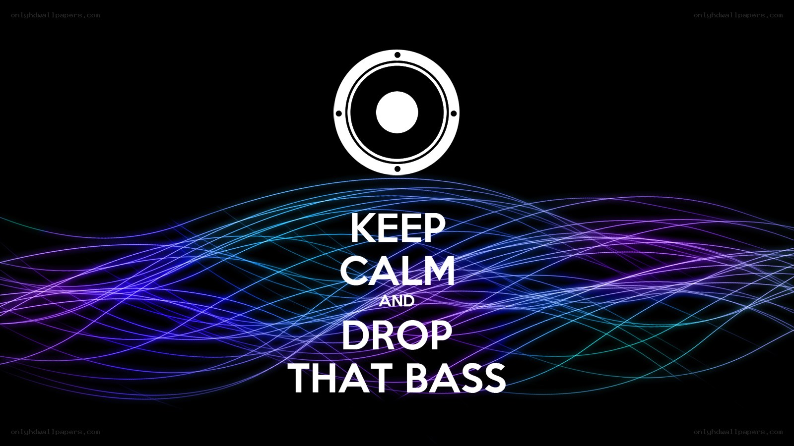keep calm and drop that bass