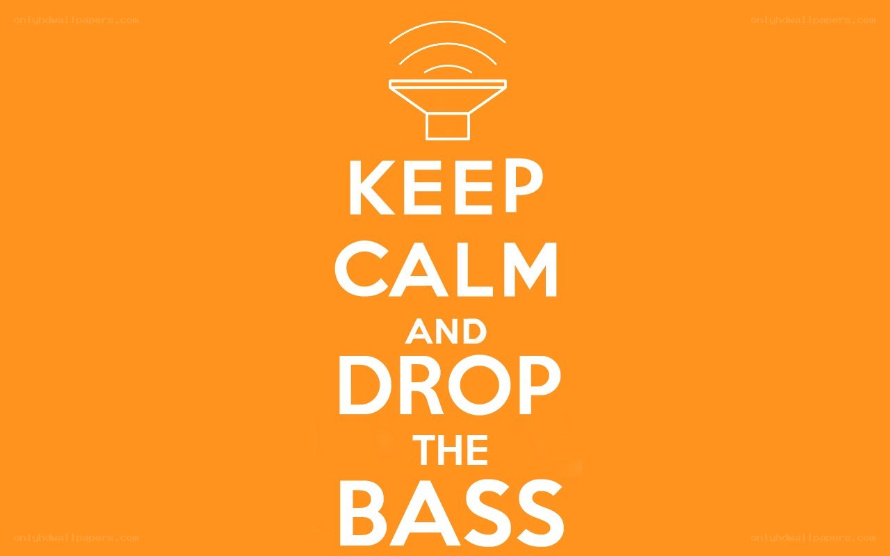 keep calm and drop the bass
