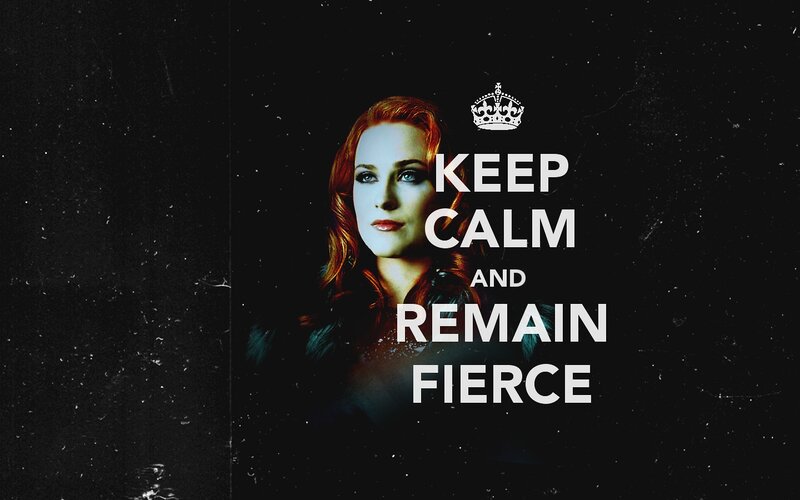 keep calm and remain fierce