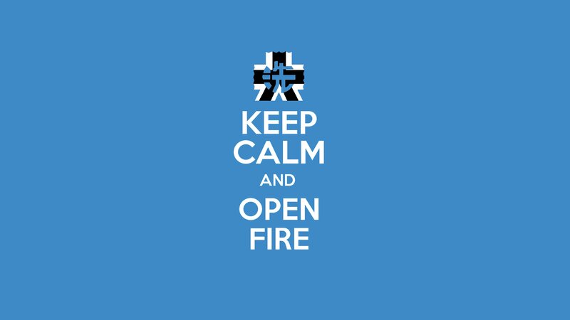 Keep Calm Poster — Blue