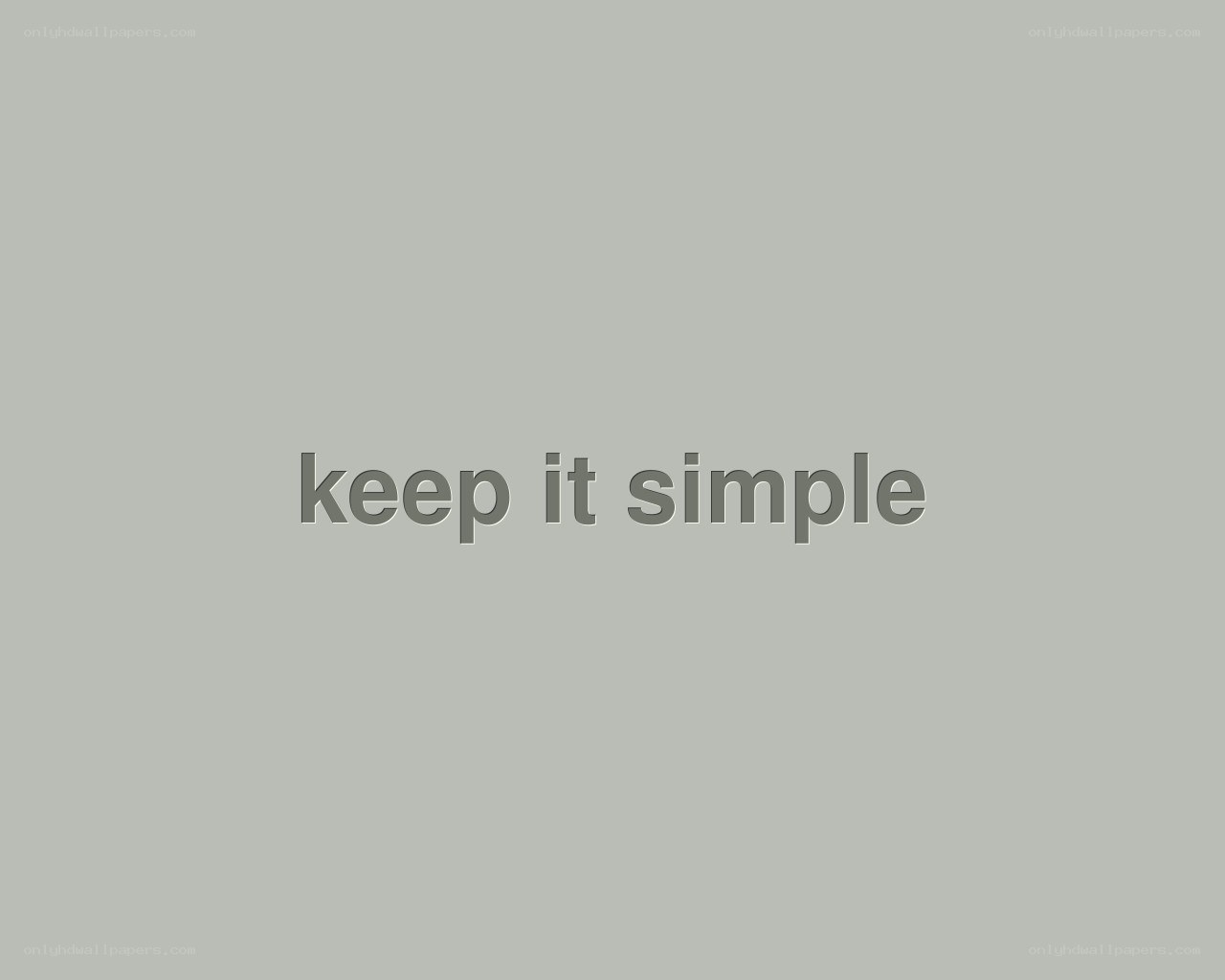 keep it simple text