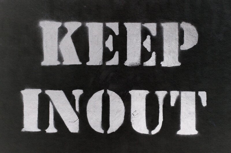 Keep Out sign