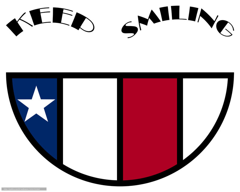 Keep Smiling with Texas Flag