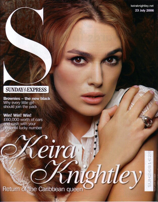 Keira Knightley on magazine cover